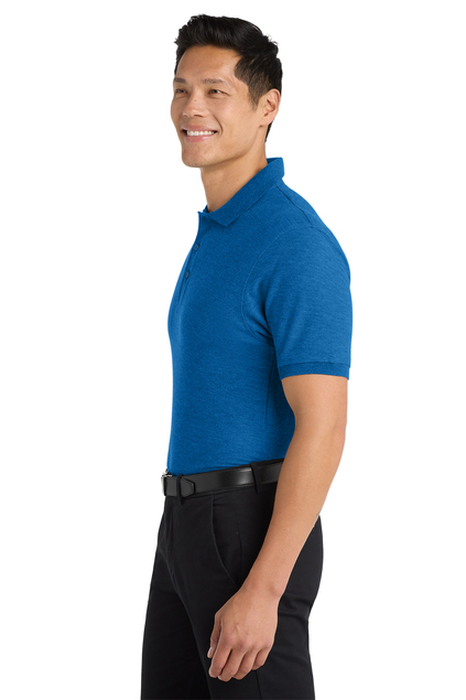 424Wx635H-1225-StrongBlue-4-K500StrongBlueModelSide4 K500 Port Authority® Silk Touch™ Polo