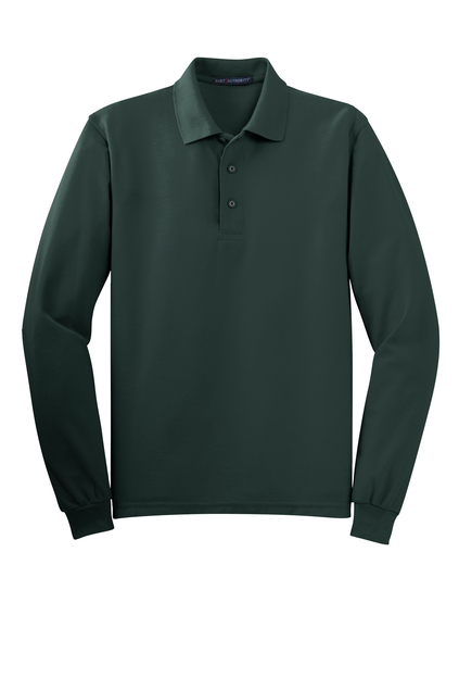 424Wx635H-null K500LS Port Authority® Silk Touch™ Long Sleeve Polo